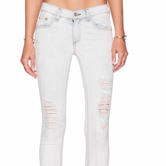 Rag & Bone Ripped Jeans in size 25 - Picture 1 of 5